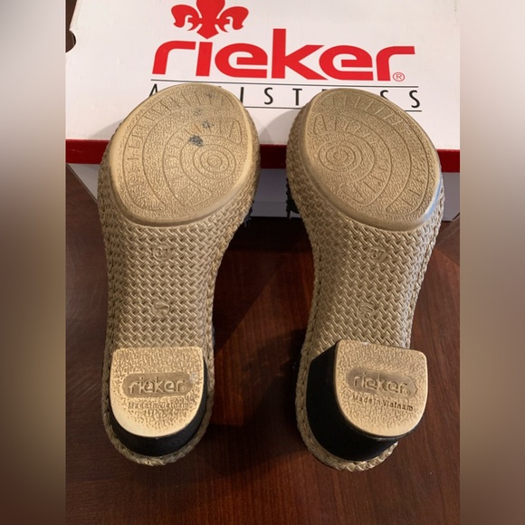 Rieker Block Heel Sandals Size 37 - Picture 5 of 7